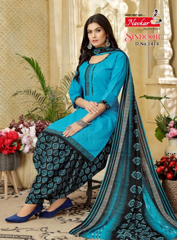 Navkar Sindoor Vol-14 Cotton Print Exclusive Look Readymade Suit